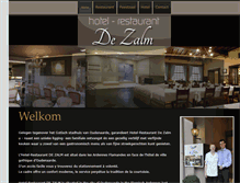 Tablet Screenshot of hoteldezalm.be